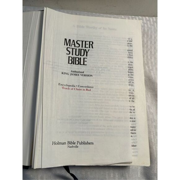Holman Master Study Bible KJV & User Guide 1981 - Picture 16 of 16